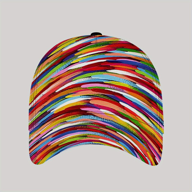 TEMU Unisex Adjustable Baseball - Lightweight Breathable Sun Hat With Vibrant Colorful , Suitable For Outdoor Activities, Daily Wear, Casual For And,