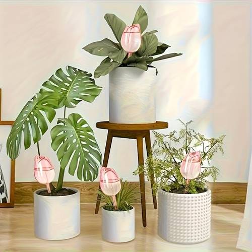 6pcs automatic watering system suitable for potted plants indoor seedlings for gardens perfect gift for mothers day birthdays housewarming micro landscape decoration