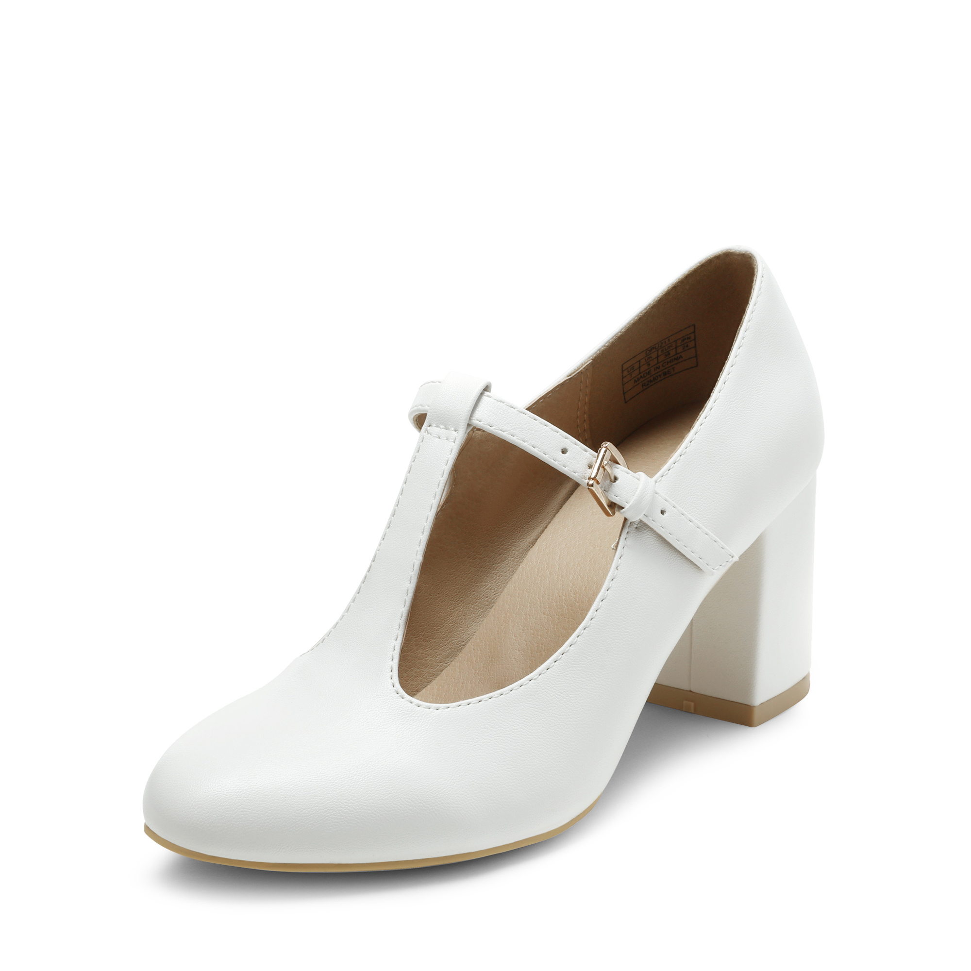 Image of Chic And Comfortable Women's Pumps Featuring A 2.8-inch Block Heel And Design., Women Shoes