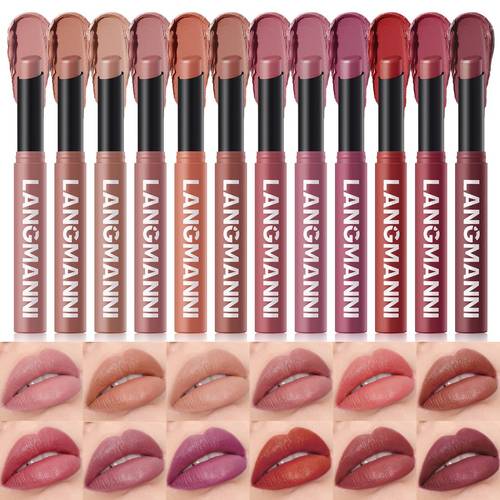 set of 6 matte lipsticks long lasting matte liquid formula non sticky waterproof lip gloss that doesnt fade