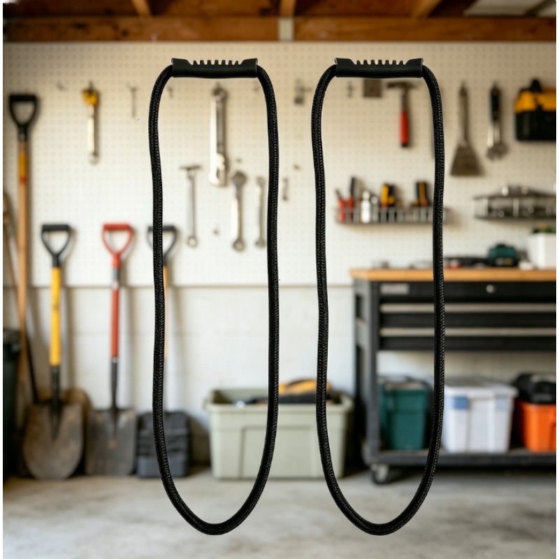 TEMU 2pcs Multi-functional Storage Straps With Handles, Hose And Extension Cord Organizers, Space-saving Cable Holders For Garage, Home, And Rv Use,