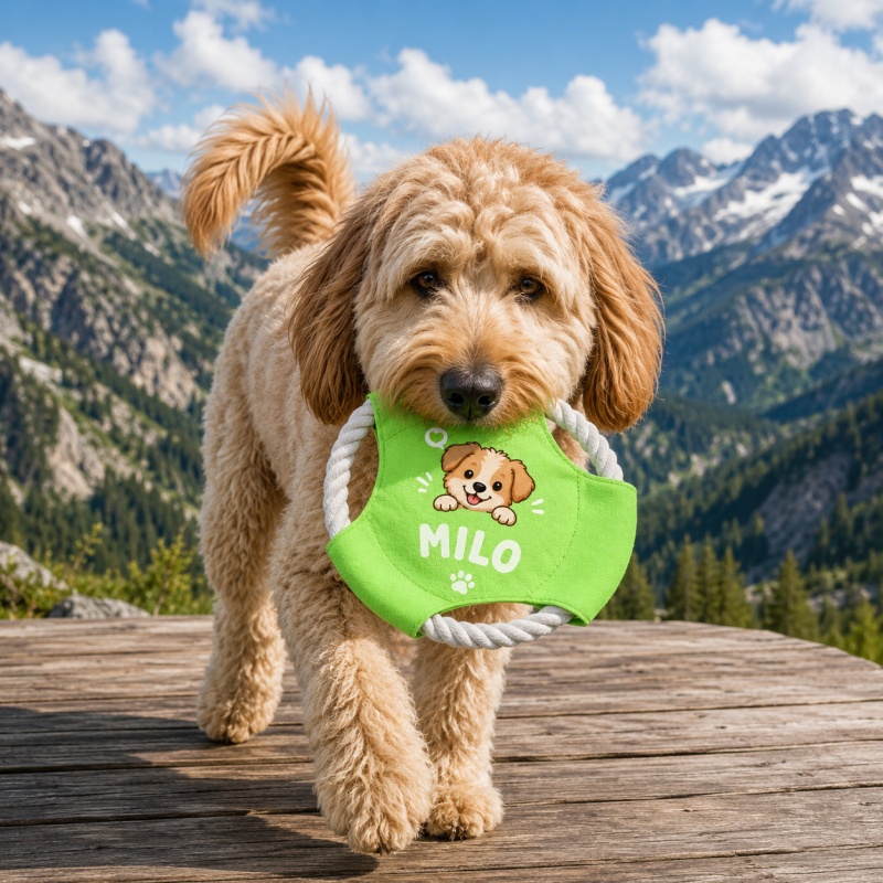 TEMU 1pc Customizable Flying Disc, Dog-specific Chew-resistant Flying Disc, Non-damaging To Teeth And Mouth For Puppies And Adults, Outdoor Dog