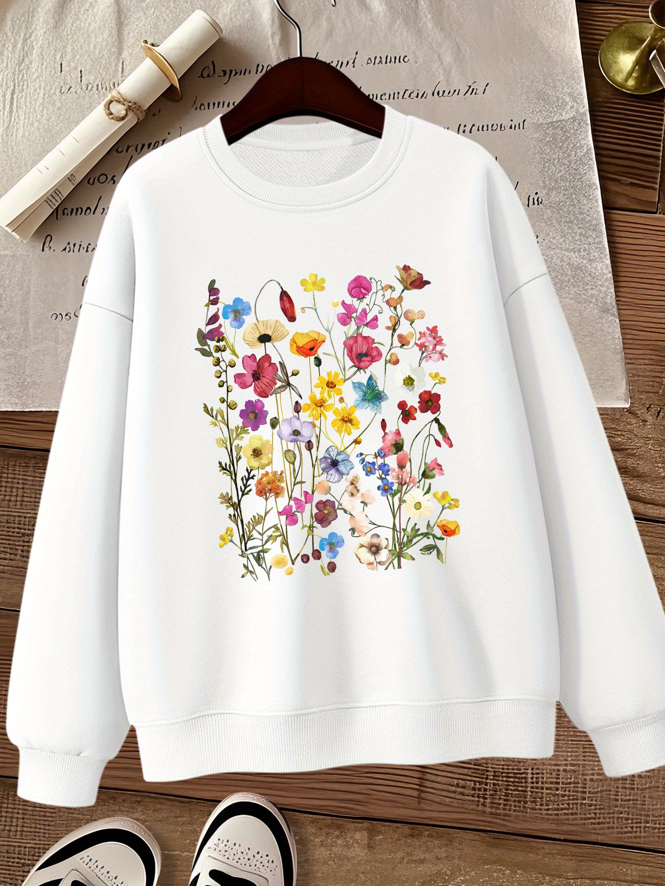 tシャツ L2 FLOWER SWEATSHIRT レディース Floral Sweatshirt For Women | Factory