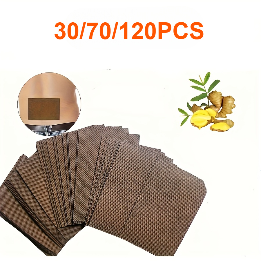 

30/70/120pcs Of Ginger And Wormwood Patches - Suitable For Knees, Back, Neck, Shoulders, And Thighs