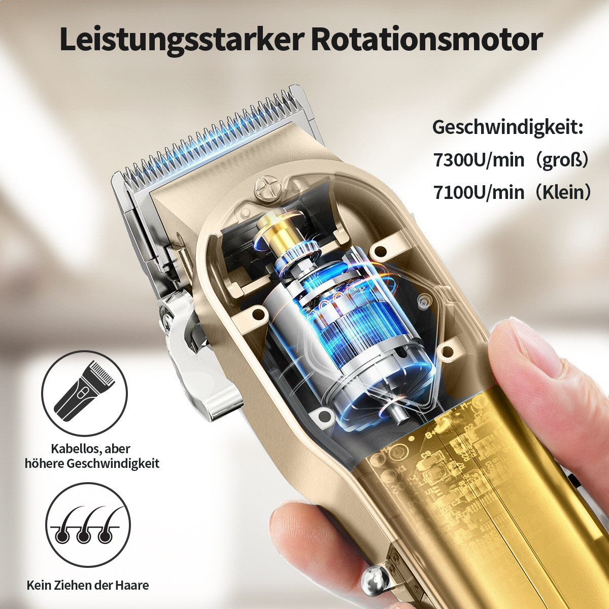 Professionele 2-in-1 tondeuse voor mannen,