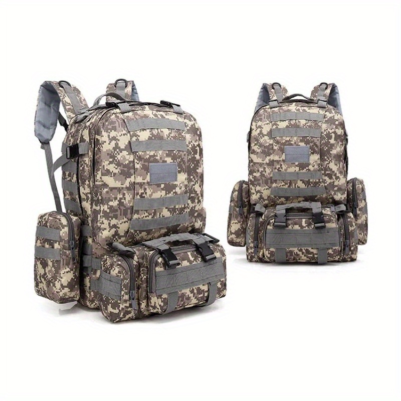 Men's Large Capacity 55L Outdoor Backpack for Hiking