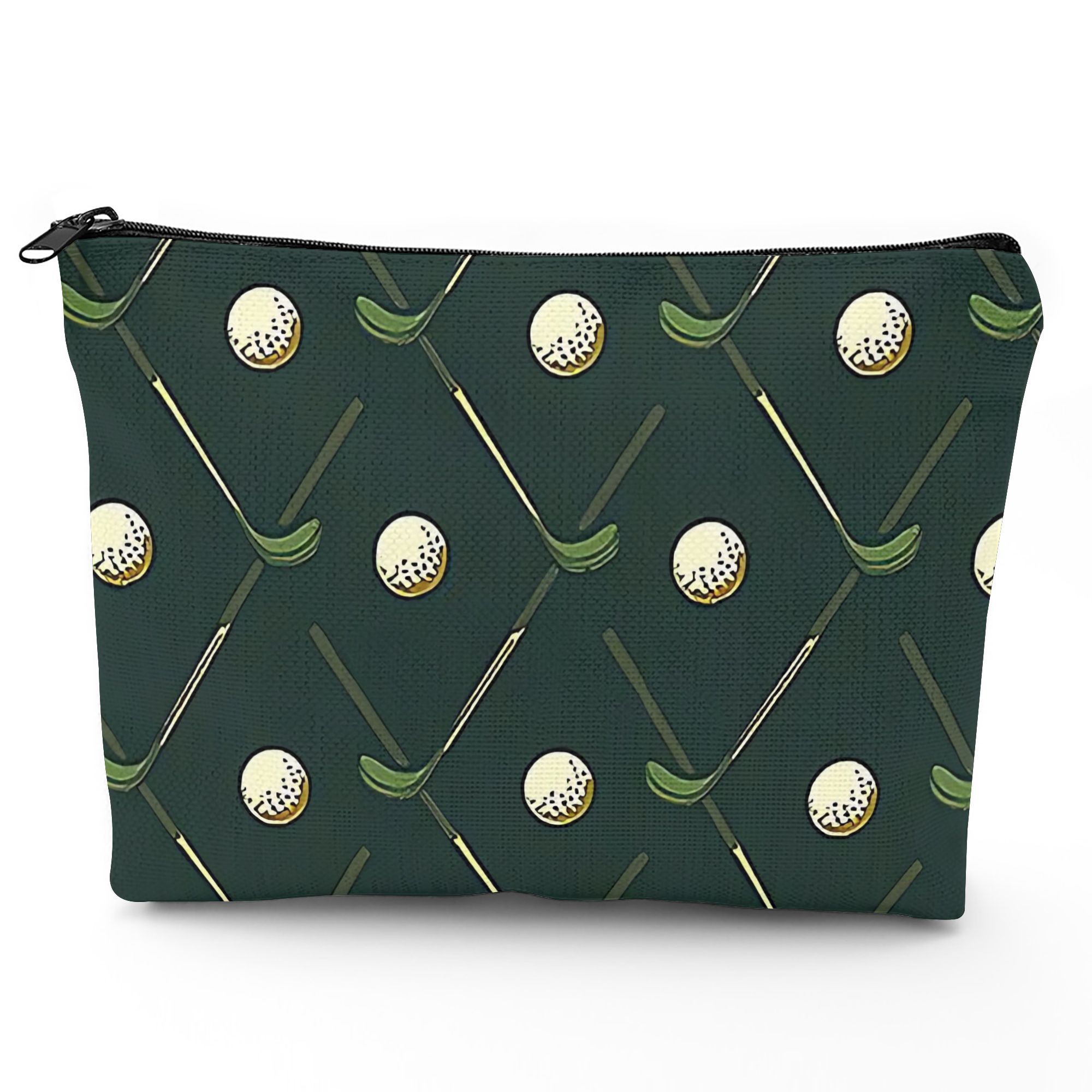 TEMU 1 Trousse de maquillage double face sur le thème du avec de - Pochette de rangement portable, petit sac avec des touches dorées, étui de voyage