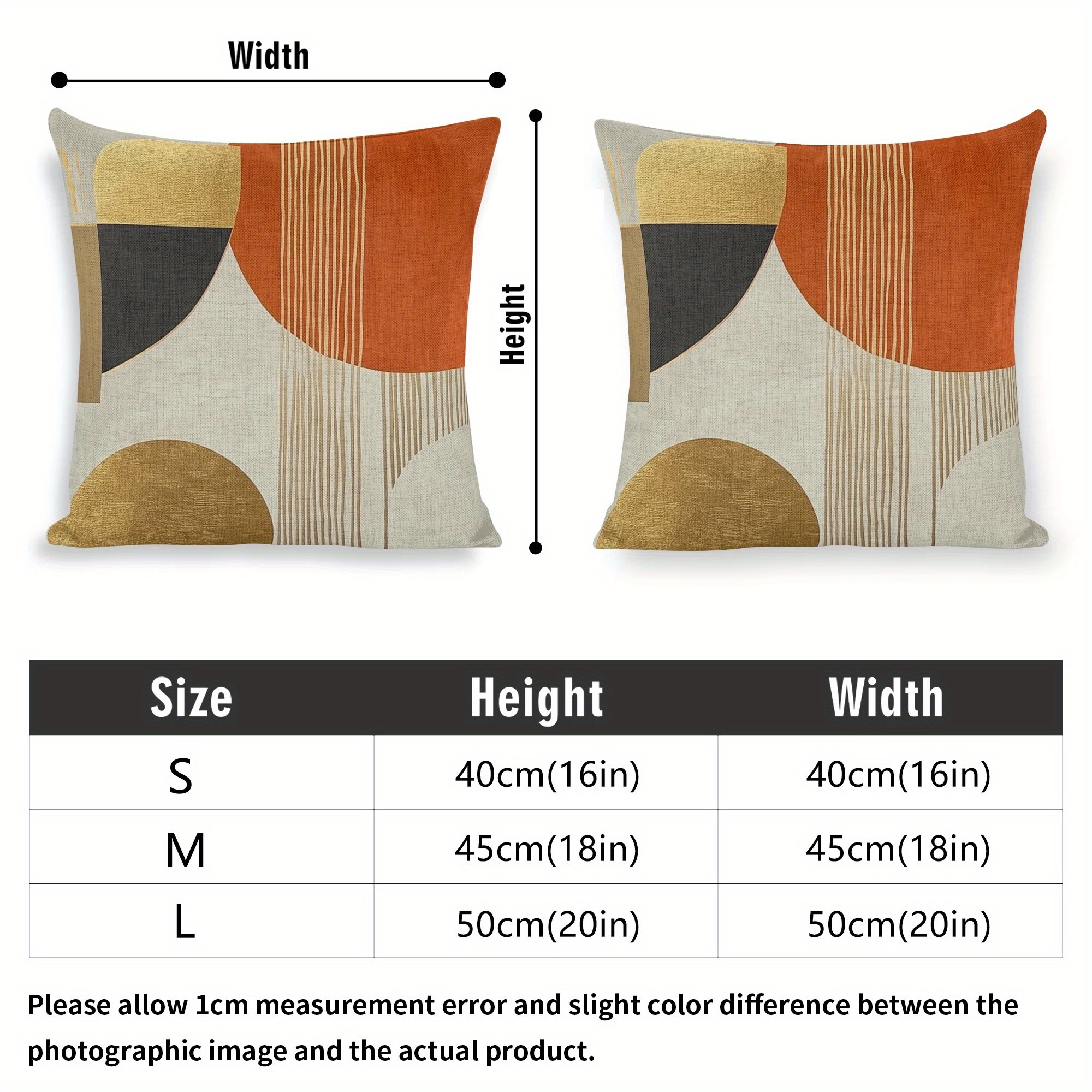 4 pack modern abstract geometric pattern pillow covers 18x18 inch double sided print zippered polyester cushion cases for sofa chair bed car living room decor machine washable Product details 0