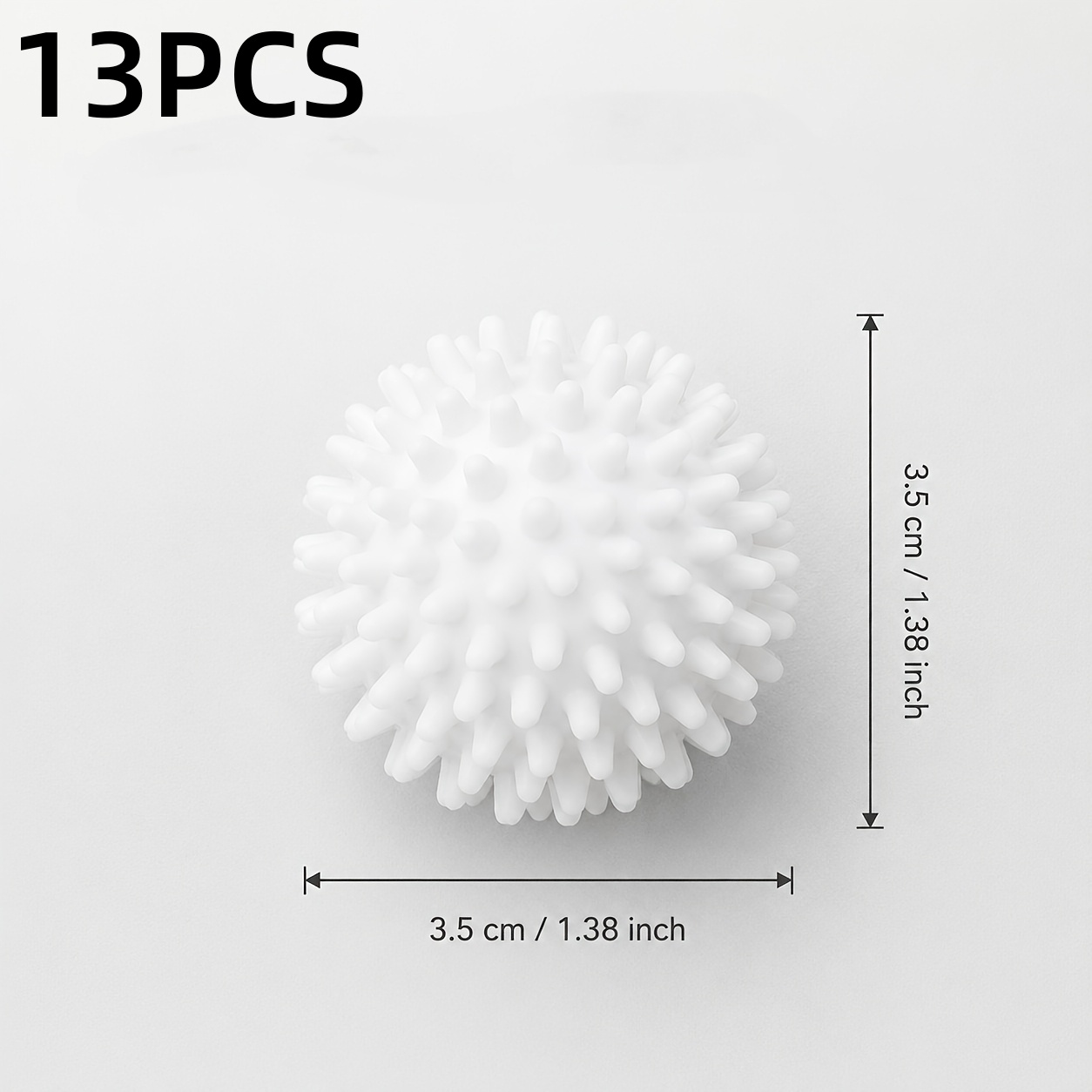TEMU Random Color 13pcs Set - Reusable Laundry Cleaning Balls - Removes Hair, Clothes, Prevents Tangling, Reduces Wrinkles, No Electricity Needed,