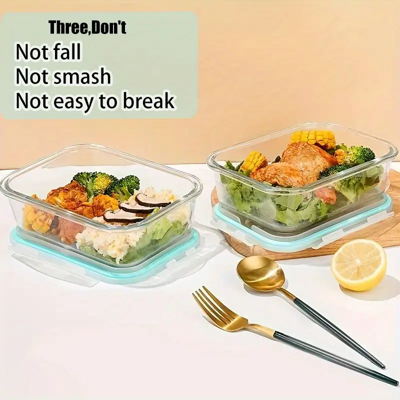 16pcs glass food storage containers with lids - heavy-duty thermal insulated stackable airtight leakproof lunch boxes, microwave, oven, freezer & dishwasher safe - clear glass meal prep containers with black lids for , vegetables, meat, salads, fridge & pantry organization - space-saving rectangular & square sizes (35.1oz, 21.6oz, 12.5oz, 6.8oz, 27.1oz, 17.6oz, 10.8oz, 5oz) - ideal for home, office, gym, camping, modern kitchenware, microwavesafe dishes, Product details 6