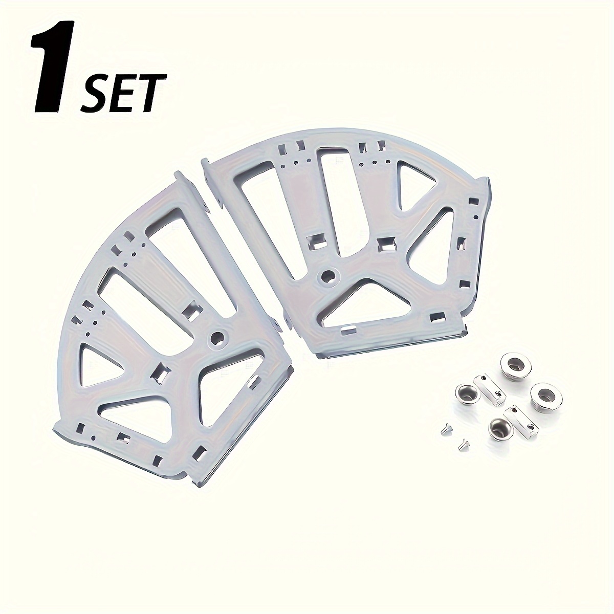 2pcs 3-Tier Flip-Top Shoe Cabinet Accessories • Stainless Steel Reinforced Frame • Transparent Hidden Storage Compartment • for Home & Office Underseat Organizer C928