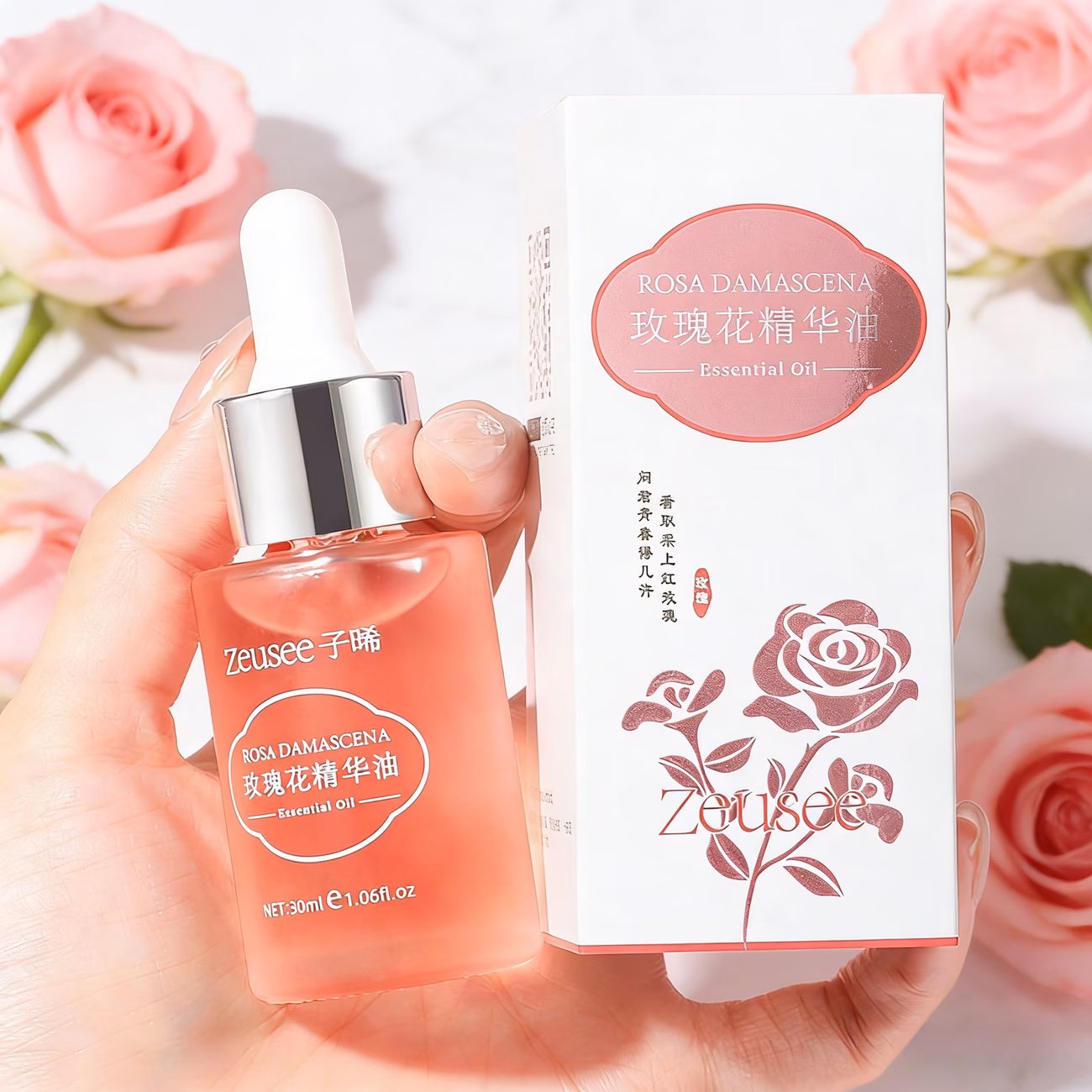 essential oil for rose facial care intensely and moisturizing rose extract and moisturizing skin skincare essence oil gift for valentines day Product details 0