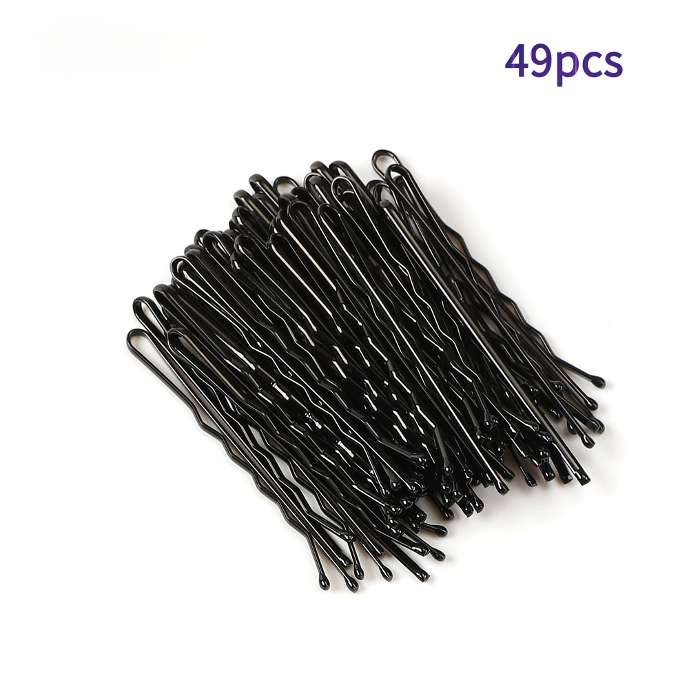 TEMU 49/99/199 Stk. mehrfarbige U-förmige Mini-Haarspangen, 1,38 Zoll, Schwarz, Gold, , Silber, für Hochsteckfrisuren, Dutts Haarbefestigung
