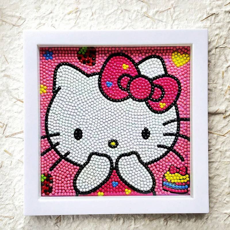 CHYEEH Diamond Painting Kit Enfant, 12 Pièces DIY Peinture Diamant Animaux Autocollant, Kit