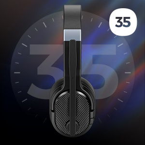 Trucker Headset, Single and Dual Ear Wireless Headset with Mic for Work Noise Cancelling, 35Hrs 3 EQ Music Modes Trucker Driving Headset for PC, Drivers, Office, Call Center Work Christmas, Festival, New Year's Gift