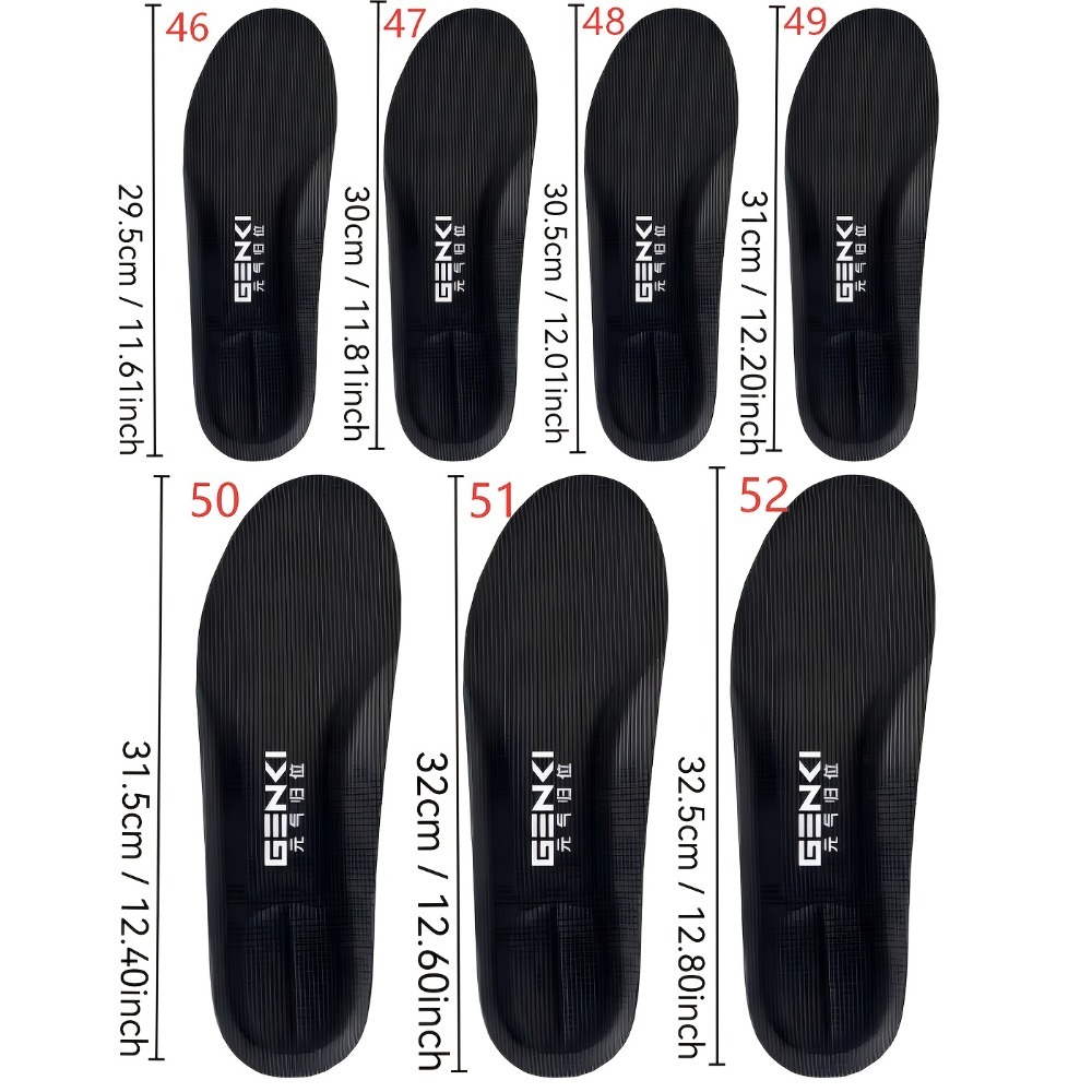 Plantillas para zapatos extragrandes, extendidas, de talla grande, de gran tamaño 47 48 49 50 52 para peso pesado, almohadillas para el antepié para hombres y mujeres, plantillas para zapatillas de deporte con soporte para el arco, que aumentan la altura, de alta elasticidad, suaves, agradables para