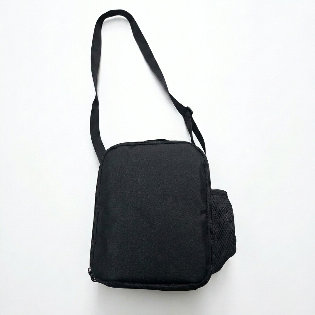TEMU Mini sac à lunch isotherme portable avec bandoulière réglable et poche latérale en filet, sac à lunch idéal, convient pour les - et les voyages,