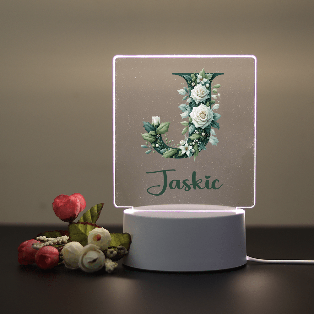 TEMU 1pc Custom Name Personalized Night Light, Pattern In , Led Night Light, Decorative Desk Lamp Night Light, Valentine's Day Gifts, Mother's Day