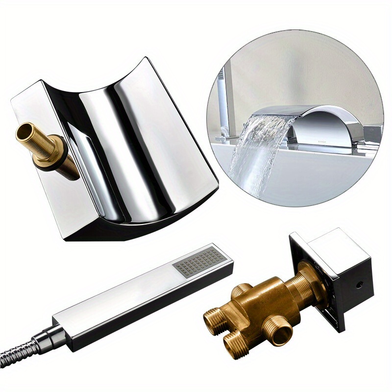 Luxury Bathroom Faucet - Modern Chrome Bath Sink Mixer Tap