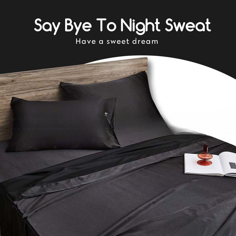 1pc luxury satin pillowcase soft breathable   solid color with envelope closure machine washable   home bedding details 1