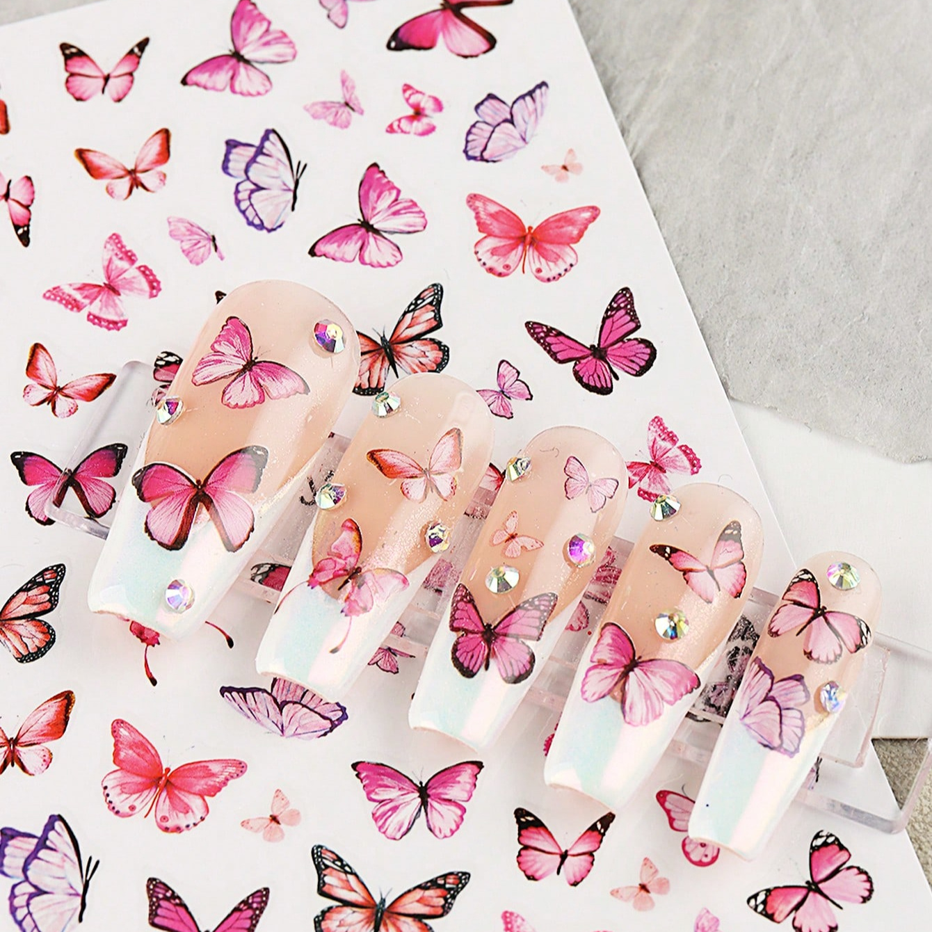 2pcs nail art stickers self