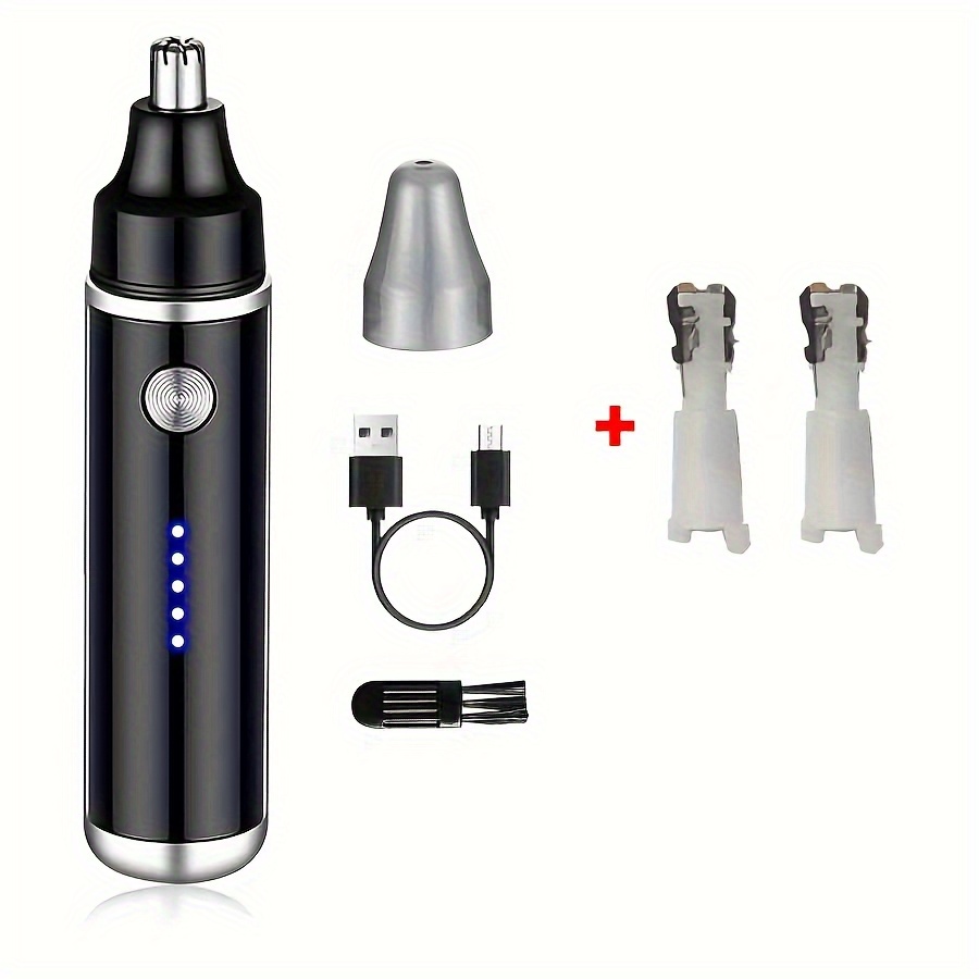 usb rechargeable electric nose ear hair trimmer portable   hair removal for nose eyebrow facial   lightweight   unisex for men women nose hair trimmer   durable plastic Product details 2