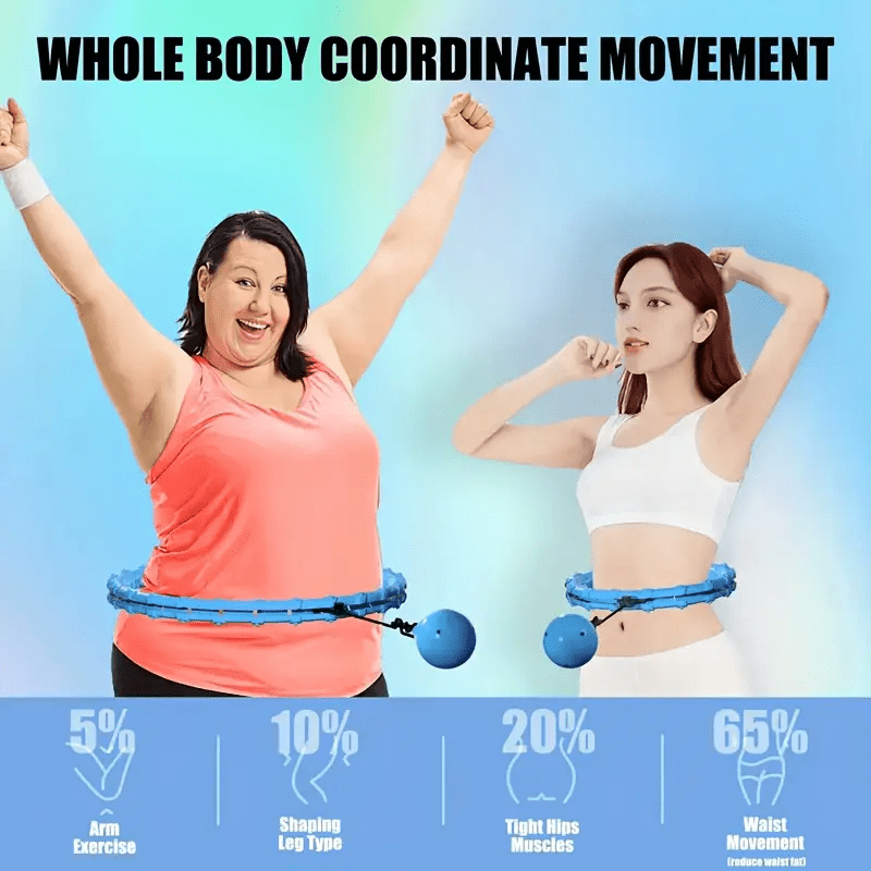 Adjustable Fitness Hoop - Resistance Training Circuit Workout, Burns Up to 700 Calories/Hour, Full-Body Toning for Gym, Home, Travel - Compatible with HIIT, Yoga, Pilates - Ideal Gift for Christmas, Valentine's - Beginner to Advanced Users - Available in Black & Colors, Workout Accessories, Comfortable Grip Handles, Flexible Resistance Band, Gym Equipment, Portable Exercise Tool, Durable Construction, Exercise Equipment, Gym Enthusiasts