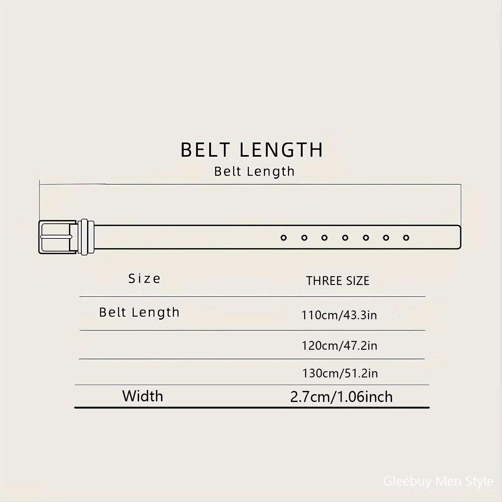 Vintage PU Belt for Women with 2 Button Buckle