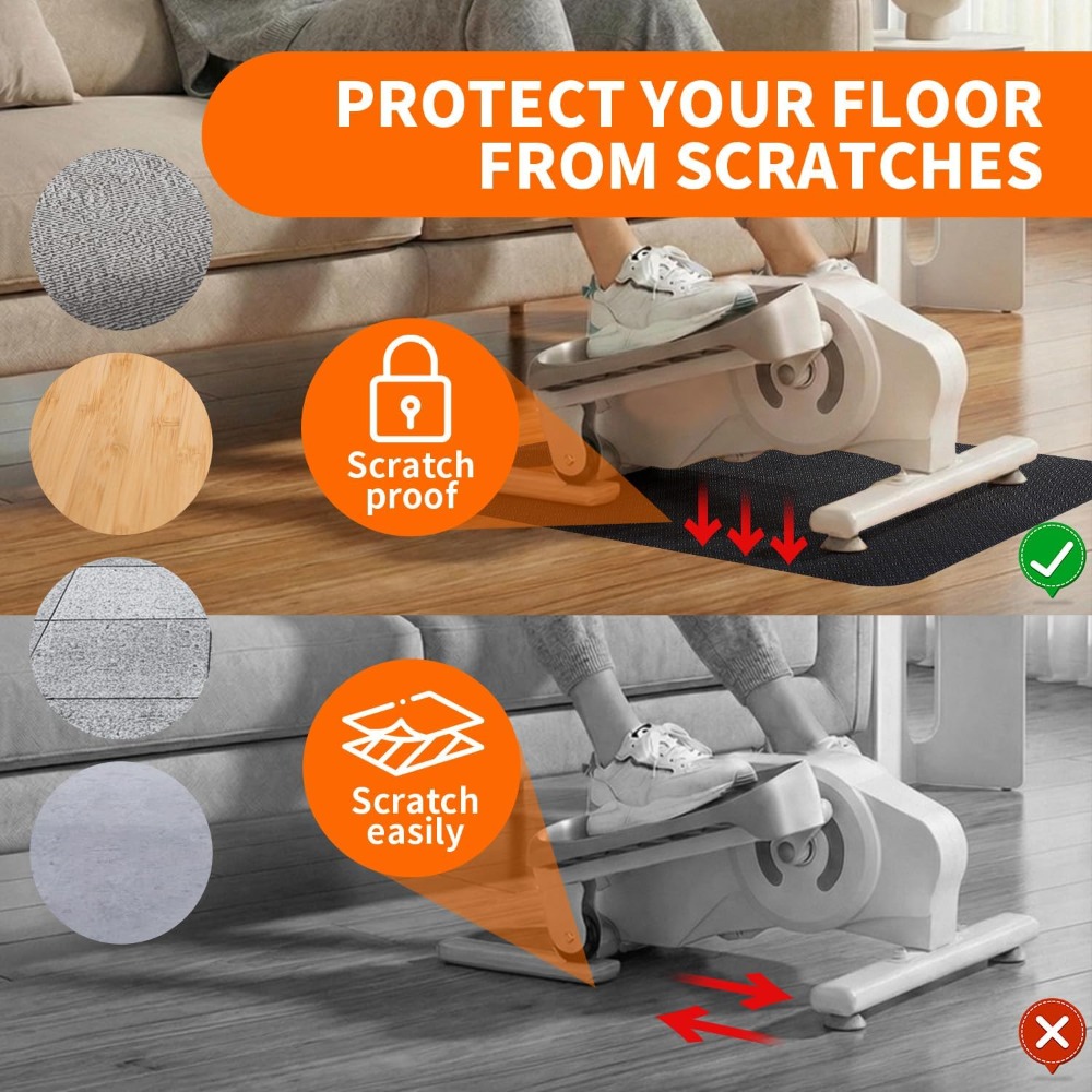 Training Equipment Anti-Slip Floor Mat, 59.94cm X 43.18cm 0.3cm, Noise Reduction Protective Floor Mat Wear-Resistant And Easy to Clean Firm Grip Non-Displacement Options for Home Fitness (Training Equipment Is Not Included)