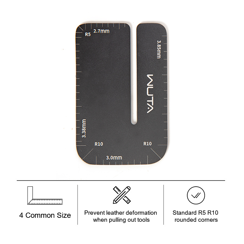 TEMU Wuta 1pc Leather Punch Aid Pulling Board | High-density Material Auxiliary Tool For Diamond Pricking Iron | Helps Remove Stitching Chisels