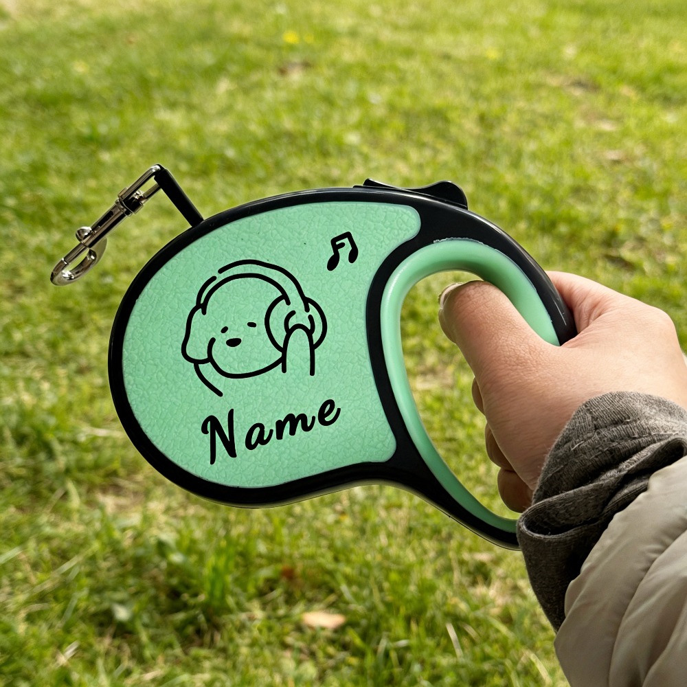 TEMU Aanpasbare intrekbare hondenriem - Met het 'Earphone Puppy' ontwerp, dit nieuwe model is geschikt voor middelgrote en kleine honden. Het is