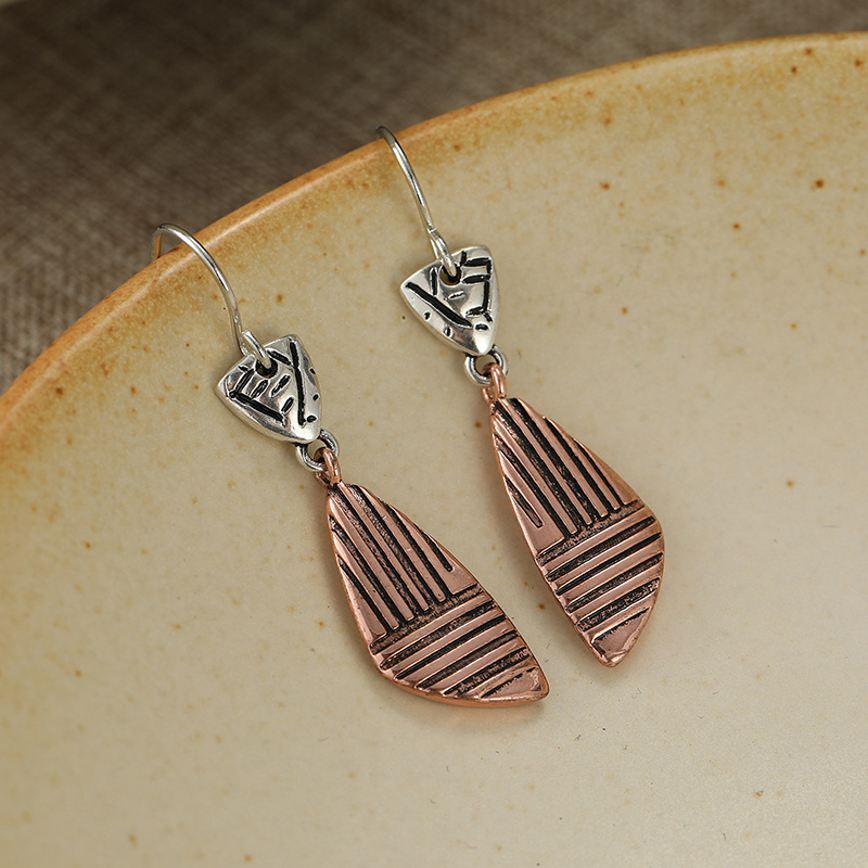 Women's Creativity Carved Pattern Drop Earrings