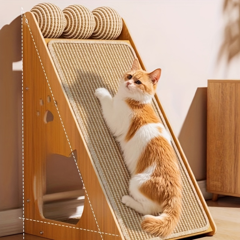 Una versión mejorada del rascador de sisal con un diseño seguro para sofá, ejercicio multicapa para que los gatos rasquen y jueguen, no incluye el estante - El regalo perfecto para tu gato, un tapete rascador, accesorio de muebles para mascotas, regalo de Navidad y Año Nuevo para mascotas