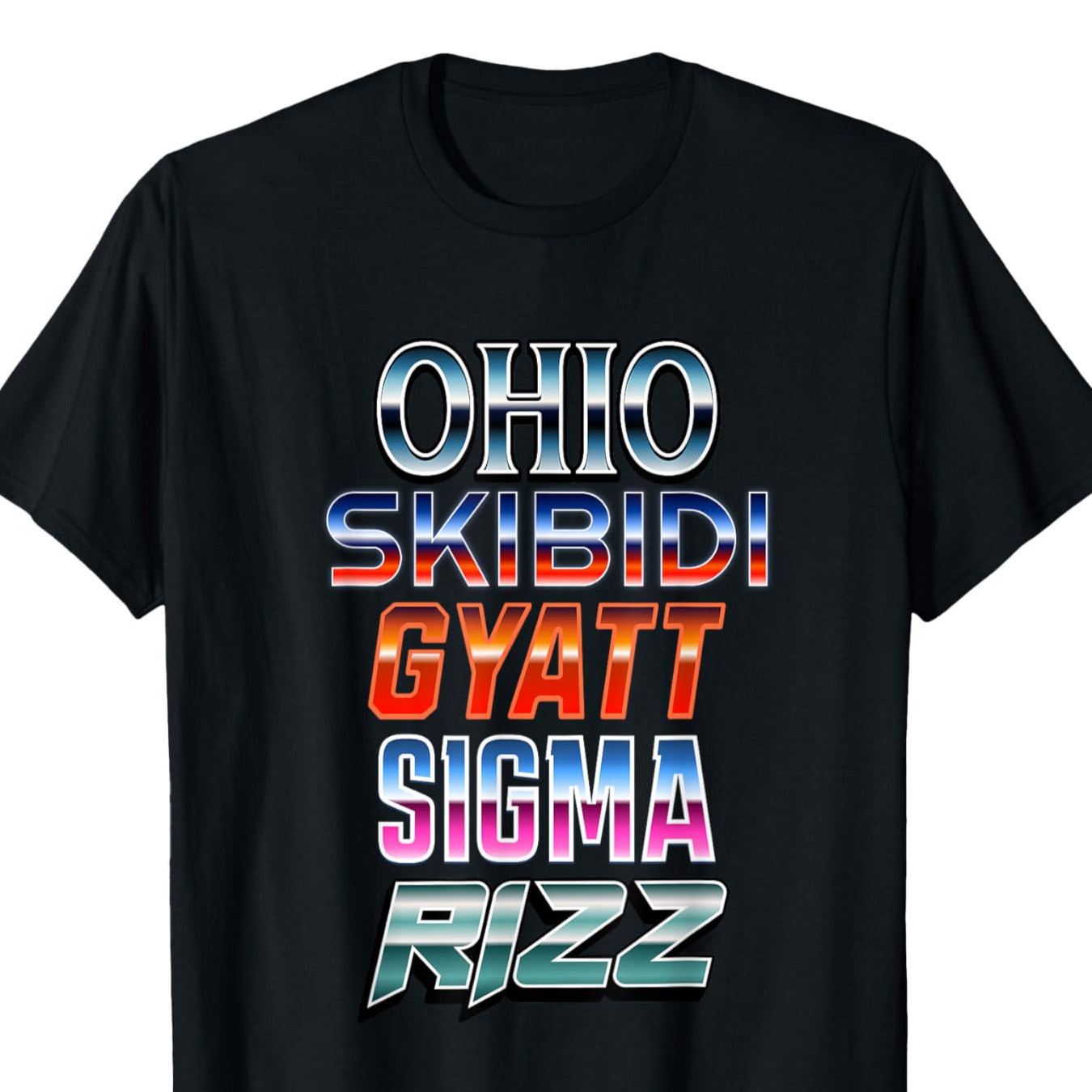 

Skibidi Gyatt Men's T-shirt - 100% Cotton, Casual Crew Neck With Geometric Print, Short Sleeve, Machine Washable