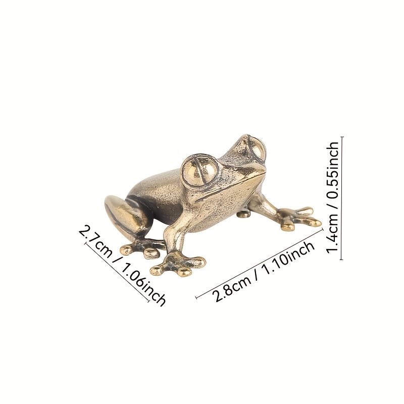 E-shop 1 Stück Vintage Messing /-Dekoration – Realistisch strukturierter Tee-Pet für Teezeremonie, Tier-Themen-Sammlerstück für Zuhause & Büro-Dekor,