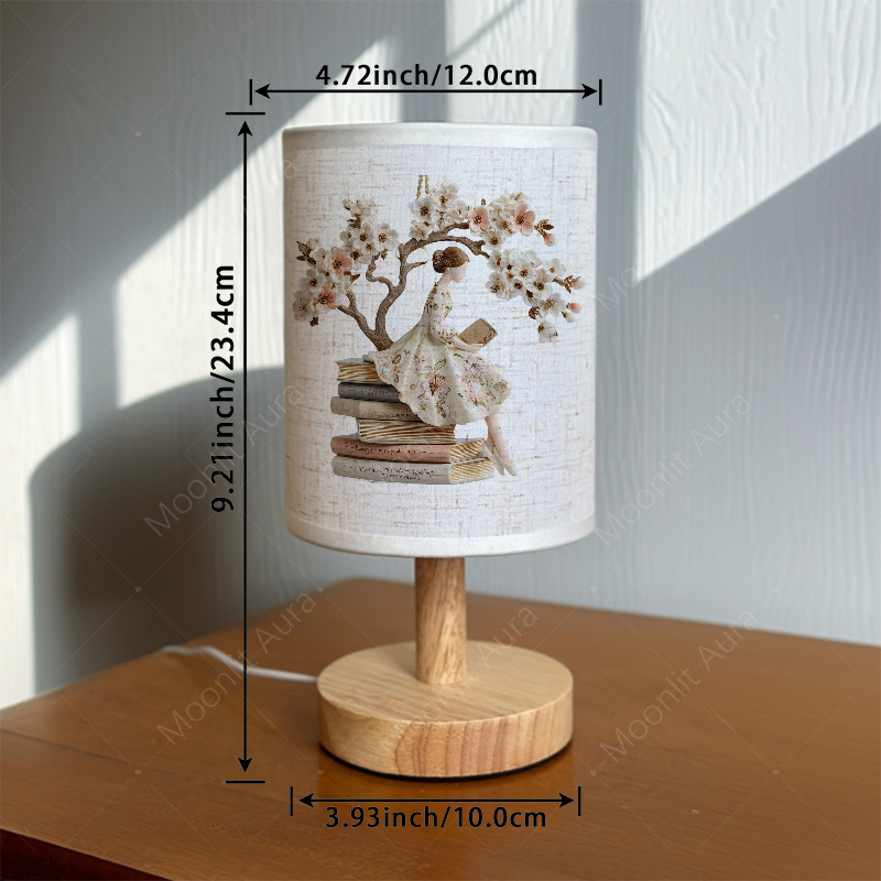 USB Powered Fabric Desk Lamp for Nightstand