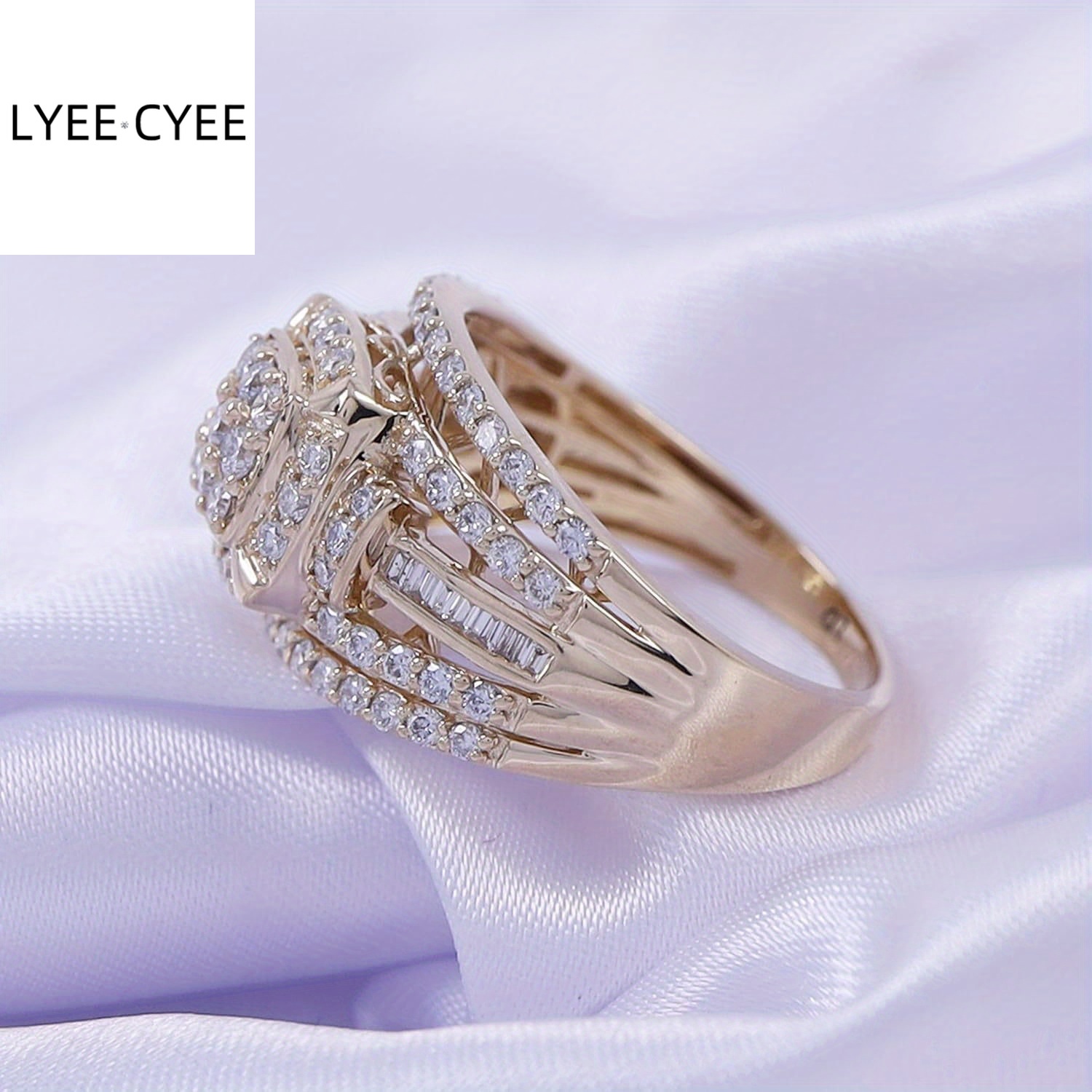 Men's 1.45 Carat Lab Grown Moissanite Cluster Engagement Ring