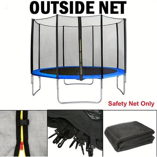 trampoline with outside net