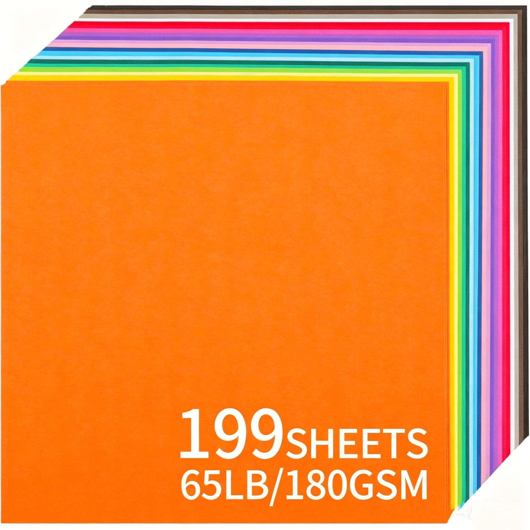 Image of 199 Sheets 30.5x30.5cm Colored Cardstock, 20 180gsm Card Paper For Card Making, Scrapbooking, Arts And Crafts Projects (30.5x30.5cm)