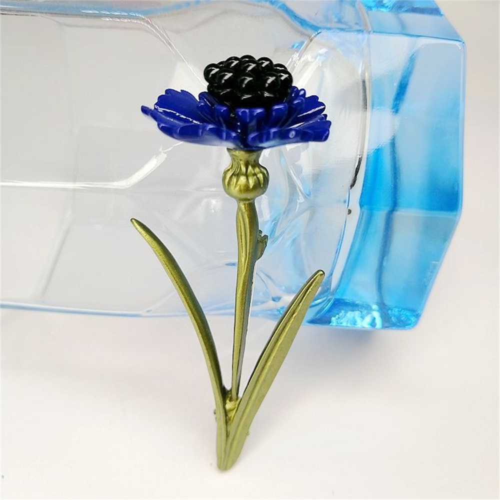 E-shop Damenschmuck Herren Elegante Vintage Emaille Blumen-Anstecker Mode Klassische Tropföl-Pflanzen Brosche