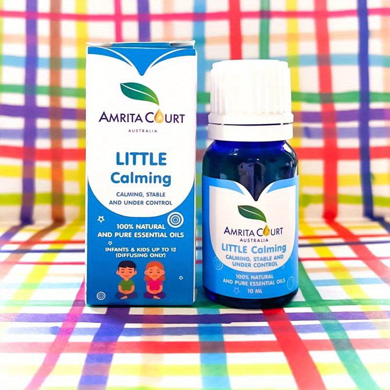 10ml Calming Essential Oil Blend for Relaxation & Relax - Natural with Calendula, Star Anise & Eucalyptus Oils, Soothing Scent for Home, Office, Travel, Multi-Use in Diffusers, Baths & Massage, Home, Dropper Cap Bottle, Soft Color Packaging