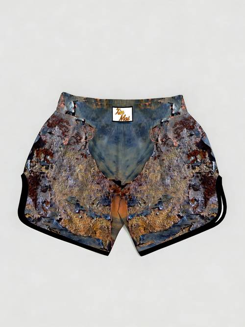 printed design not textured fashionable muay thai training shorts for children print quick dry lightweight comfortable shorts