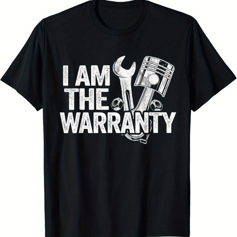 

1pc T-, -patterned " The Warranty" , , , Regular Fit, , , 180gsm - For Adults