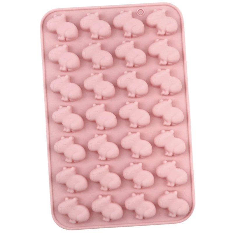 1pc For Cute Capybara Animal Gummy Candy Chocolate Silicone Mold Wax Bead Mold Cake Molds, Baking Molds, Chocolate Molds, Ice Cube Tray Molds