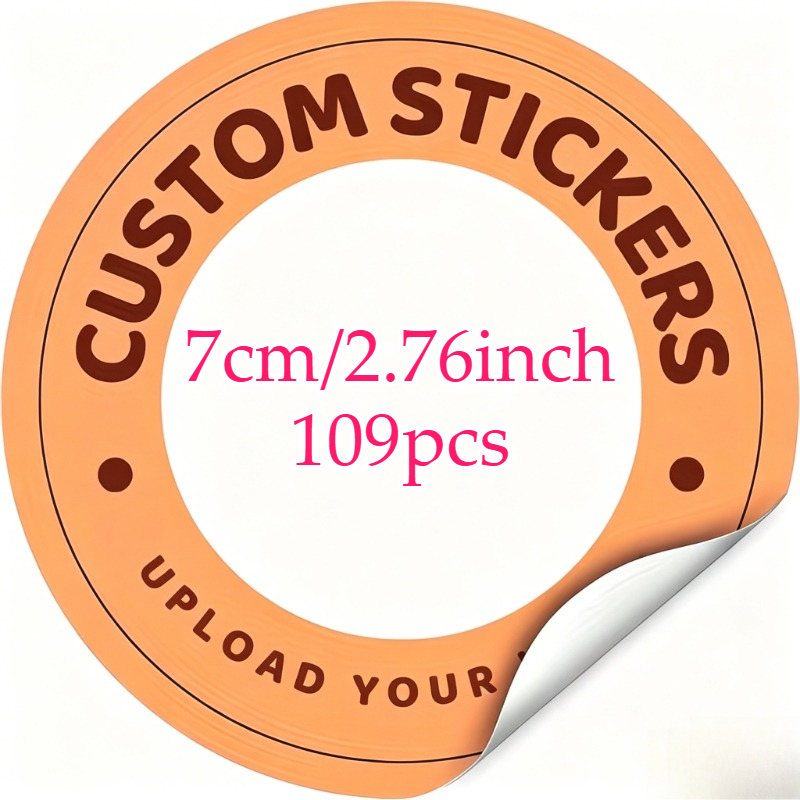 TEMU 59/109/209/309pcs, Custom Personalized Stickers Logo Stickers Business Stickers Labels Order Stickers Wedding Stickers Party/birthday Stickers