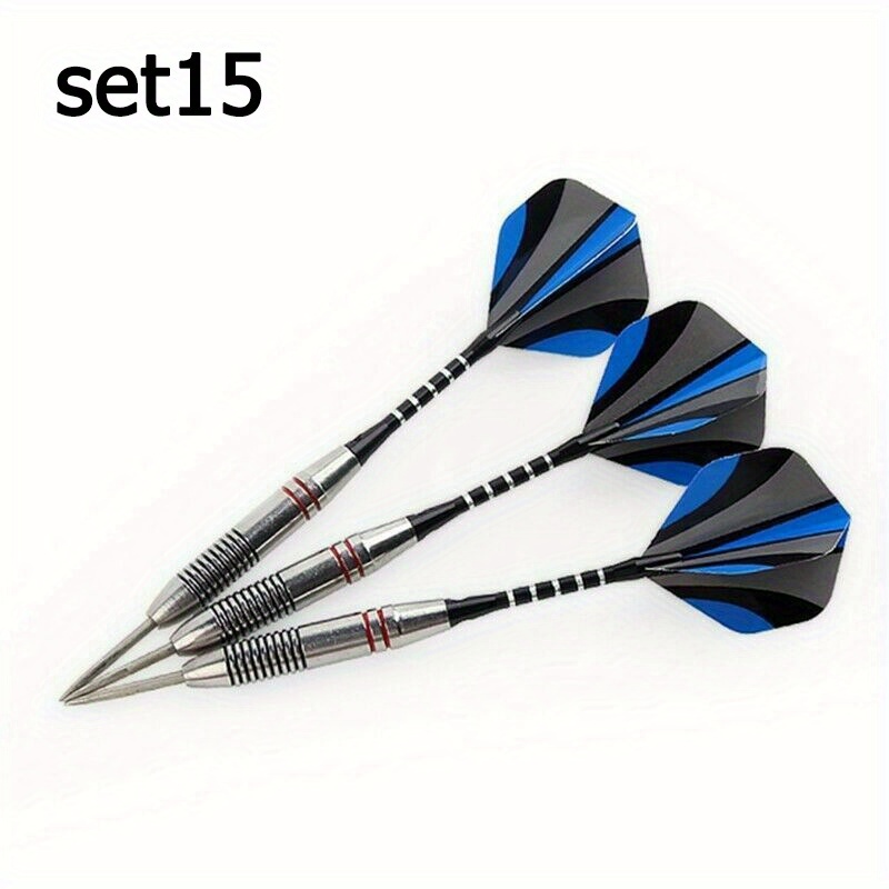 TEMU Set Of 3 Steel Darts, Perfect For Family, , , And Entertainment, Suitable For Throwing Games And Dart Competitions