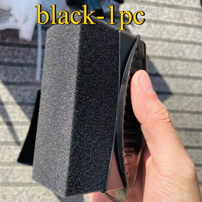 Covered Brush - Wax-coated Crystal Bead Foam Cleaning Tool For Smooth Tire Brushing, Interior Crevices, Edges, And Corners - Pp Material