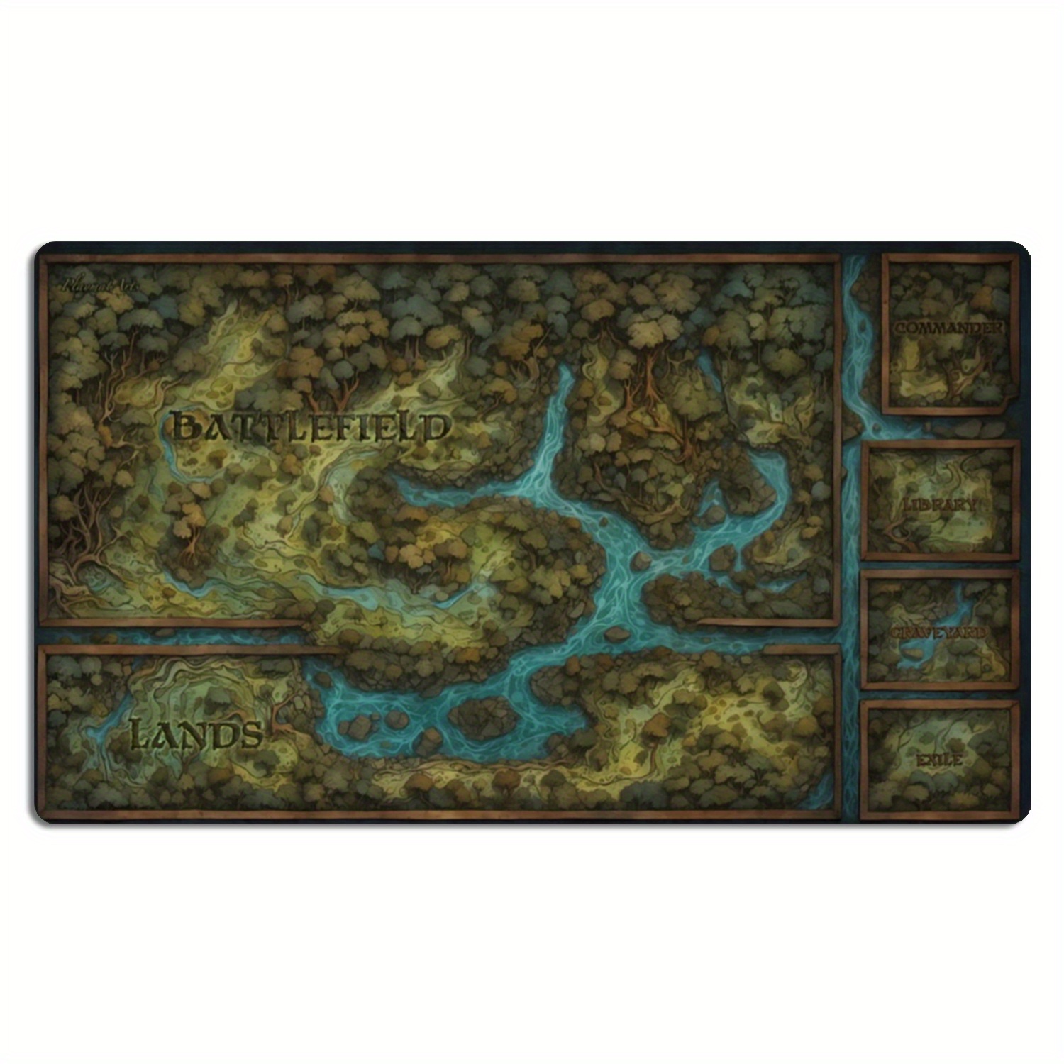 

Premium Rpg & Tcg Play Mat - Rubber, Ideal For Magic: & Role-playing Games