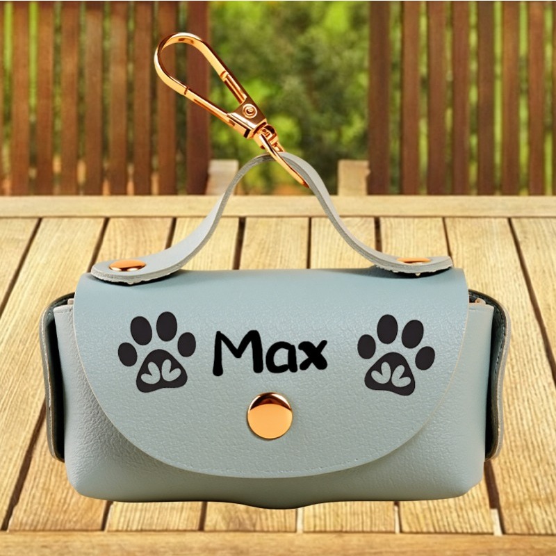 TEMU Personalized Custom Portable Pet Waste Bags, Lightweight And Durable Poop Bag Dispenser, Customizable With Name/text And Patterns, Suitable For