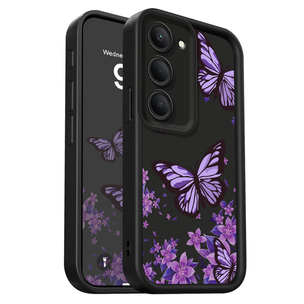 TEMU Phone Case: Purple Phone Case For Redmi 15 15c 4g 5g Staircase Soft Cover